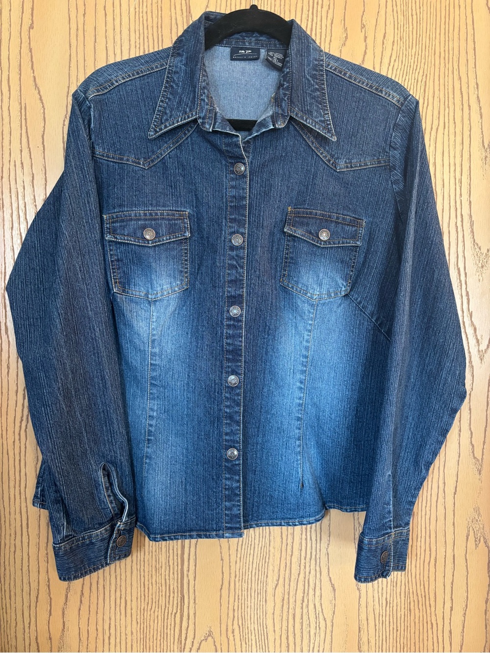 Bailey’s Point Stretchy Cotton Blend Denim Shirt Jacket